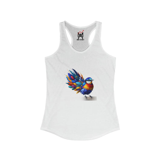 Colorful Feathered Bird Tank