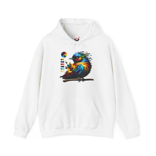 Colorful Bird Art Hoodie